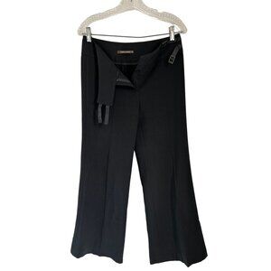 Made In France Black Pants Wide Leg Trousers by Patrick Gerard Leather Size 38/6